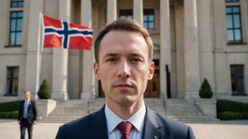 Et bilde av en politiker som representerer Norges innenriksminister.