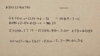 En matematisk ligning med desimaltall