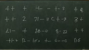 En tallfølge på en tavle med matematiske symboler og ligninger i bakgrunnen