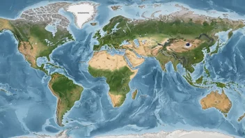 Et verdenskart som viser den geografiske fordelingen av ulike organismer.