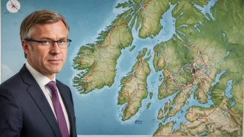 En illustrasjon av en norsk samferdselsminister.