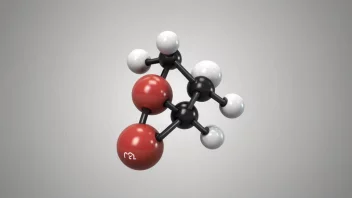 En molekyl med uoppløselige bindinger mellom atomene.