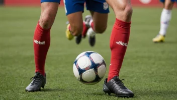 En fotballspiller som viser ballkontrollferdigheter.