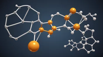 En illustrasjon av molekylstrukturen til en elastomer, med en bakgrunn av ulike produkter som bruker elastomere.