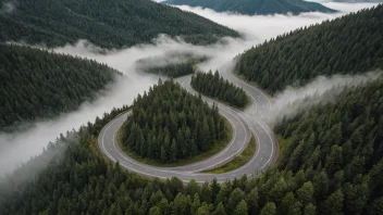 En forvirrende og desorienterende vei som er vanskelig å navigere.