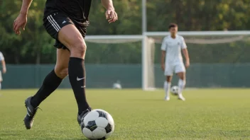 En fotballspiller som viser fremragende skoteknikk.