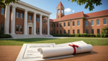 Et bilde som representerer akkreditering i et universitetsmiljø.