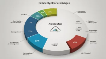 Et bilde som representerer begrepet andelstal, eller andeler, i et selskap eller en organisasjon.