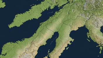 Et kart over Norge som viser regionssentra.