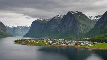 En malerisk landsby i Hardanger, Norge