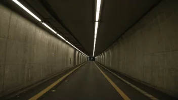 En fotgjengertunnel som gir trygg passasje under en vei eller en jernbane.