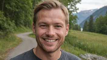 En mann med skandinavisk utseende og et vennlig smil