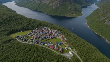 Flyfoto av Dagali i Norge