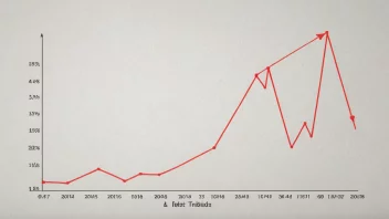 En graf som viser en markedstrend med et plutselig og drastisk fall.