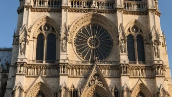 NotreDame-katedralen i Paris, et vakkert eksempel på gotisk arkitektur