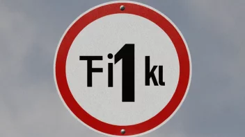 Et bilde av en trafikkskilt som illustrerer en trafikksregel.