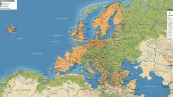 Et kart over Nederland med Amsterdam, Rotterdam og Utrecht markert