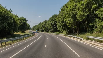 En trygg og velholdt vei med minimal trafikk.