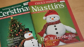 Et tradisjonelt norsk julemagasin, med et festlig omslag og juletema.