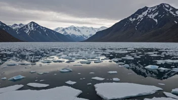 En storslagen utsikt over det arktiske landskapet med sine unike og harde forhold.