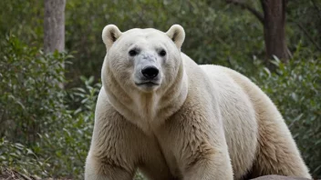 Et bilde av en truet art i sin naturlige habitat, som viser faren det møter.