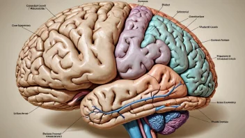 Cerebralcortex er det ytre laget av hjernen som er ansvarlig for å prosessere sanseinformasjon, kontrollere bevegelser og fasilitere tenkning, persepsjon og hukommelse.