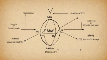 Et diagram som viser forkortelsen MW og dens betydning i en vitenskapelig sammenheng