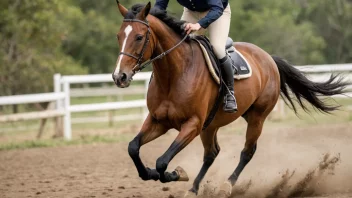 En hest og rytter i full galopp, som viser spenningen og begeistringen i galoppsport.