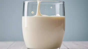 En illustrasjon av melkefettmolekyler i et glass melk, som viser deres betydning for kroppen