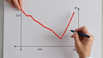 En person setter en ny benchmark på en graf med en oppadgående trend, symboliserer forbedring og suksess.