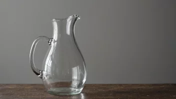 En glasskrukke med klassisk design, perfekt for å oppbevare væsker eller andre ting.