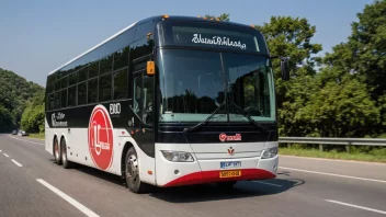 En buss drevet av et transportfirma