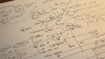 Et bilde som representerer en matematisk prosess med ligninger og diagrammer.