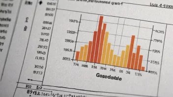 En illustrasjon av et diagram med et signifikansnivå markert, med en bakgrunn av statistiske formler og diagrammer.