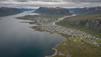 Flyfoto av Salangen kommune