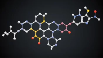 En illustrasjon av RNA-molekylets struktur.