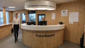 En billettluka eller et salgspunkt med en skilt som indikerer at det er et forsalgspunkt.