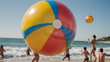 En oppblåsbar strandball, som symboliserer noe som kan fylles med luft eller gass for å bli større eller stødigere.