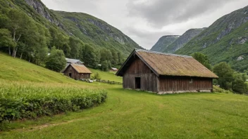 En kornbod på en gård