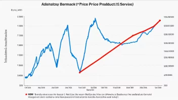 En graf som viser en benchmarkspris for et bestemt produkt eller en tjeneste.