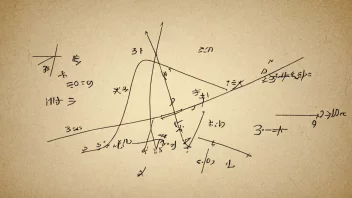 En illustrasjon av en matematisk funksjon, med en graf og ligninger i bakgrunnen.