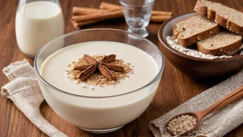 En næringsrik frokost med et glass tykkmelk