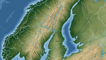 Et kart over Norge som viser den regionale fordelingen av kommuner og regioner.