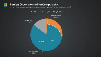 En graf som viser prosentandelen av utenlandsk eierskap i et selskap