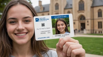 En student med et studentbevis, som symboliserer fordelene ved å være student.