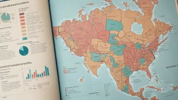 Et helseatlas med kart og diagrammer som viser ulike helsestatistikker og data.