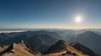 Et vakkert og imponerende fjellandskap