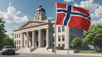 Et bilde som representerer det norske rettssystemet.