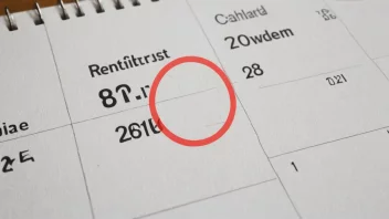 En illustrasjon av en kalender med en rød sirkel rundt et bestemt dato, som representerer et renteforandringstidspunkt.