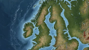 Et kart over Norge som viser forskjellige værsoner.